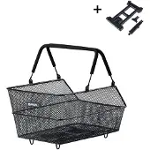 Basil Cento S fietsmand met MIK-bevestiging 7 liter 31 x 21 x 11 cm - zwart