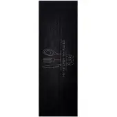 vidaXL Keuken Tapijt Bestek Zwart 180 x 60 cm Fluweel