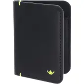 Golden Head Leren kaarthoes Neon RFID Protect Kartenetui 4456 Schwarz zwart