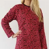 Temptation TPNGD2212B dames bigshirt Koraal Rood. - Maten: XXL