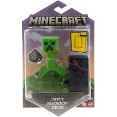 Mattel Minecraft Creeper-actiefiguur van 8,2 cm met 1 bouw-een-portaalstuk en 1 accessoire bouwspeelgoed, ge nspireerd op een videogame. Verzamelcadeau