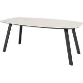 4SO Manolo dining tuintafel printed ceramic 180x95xH75 cm antraciet