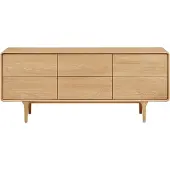 Ebuy24 Wandkast Darwin | mdf naturel 180x75x45 cm wandkasten | NADUVI
