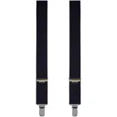Profuomo Bretels donkerblauw, Effen