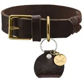 Hunter Hondenhalsband Sansibar Solid Bruin Maat 45