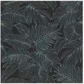 Rasch Vliesbehang 865158 Symphony bloemen zwart blauw