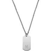 Lucleon Zilverkleurige Stalen Ketting met Sterrenbeeld Vissen