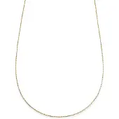 Lucleon Essentials | 1 mm Goudkleurige Ketting met Rechthoekige Venetiaanse Schakels