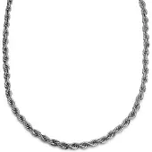 Lucleon Essentials | 8 mm Zilverkleurige Ketting met Gedraaide Schakels