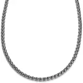 Lucleon Essentials | 8 mm Zilverkleurige Ketting met Tarweschakels