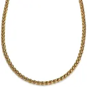 Lucleon Essentials | 8 mm Goudkleurige Ketting met Tarweschakels