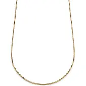 Lucleon Essentials | 2 mm Goudkleurige Ketting met Vierkante Venetiaanse Schakels