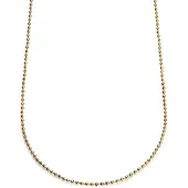 Lucleon Essentials | 3 mm Goudkleurige Ketting met Bolletjes Schakels