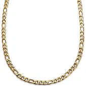 Lucleon Essentials | 10 mm Goudkleurige Ketting met Figaro Schakels