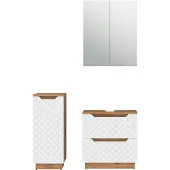 Vicco Badkamermeubelset Lotta Wit 3-delig, Model 59448