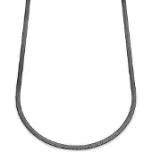 Lucleon Essentials | 5 mm Gunmetal Zwarte Ketting met Visgraatschakels