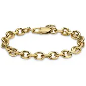 Lucleon Essentials | 8 mm Goudkleurige Armband met Kabelschakels