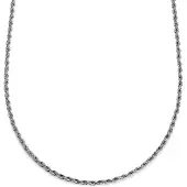 Lucleon Essentials | 4 mm Zilverkleurige Ketting met Gedraaide Schakels