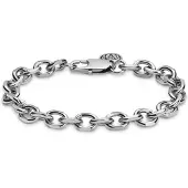 Lucleon Essentials | 8 mm Zilverkleurige Armband met Kabelschakels