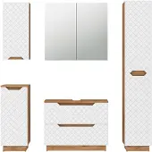 Vicco Badkamermeubelset Lotta, Wit, 5-delig
