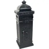 V-Part - Kolombrievenbus - Cast aluminium Powder Coated - blauw - Brievenbus