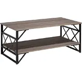 Beliani BOLTON - Salontafel - Taupe - Vezelplaat