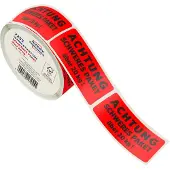 Avery Zweckform Waarschuwingsetiketten 7255 Zelfklevend 50 x 100 mm Rood 200 Stuks