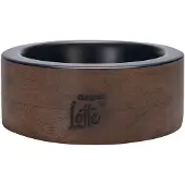 Designed By Lotte Milani Voerbak Hond - Drinkbak/Eetbak Hond - Hondenvoerbak - Hout/RVS - Zwart - 800 ml