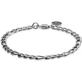 Lucleon Essentials | 6 mm Zilverkleurige Armband met Figaro Schakels