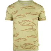 Koko Noko T-shirt groen Jongens Stretchkatoen Ronde hals All over print - maat 104