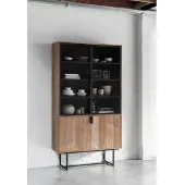 DTP Home Odeon vitrinekast teakhout 120x40x220cm