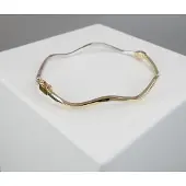 Christian 14 karaat gouden bicolor bangle