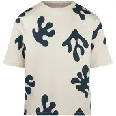 Koko Noko T-shirt ecru Jongens Stretchkatoen Ronde hals All over print - maat 140