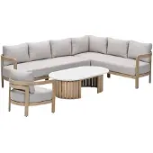 Garden Impressions Sirocco loungeset 4-delig rechts - acacia white wash