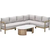 Garden Impressions Sirocco loungeset 3-delig rechts - acacia - grey sand