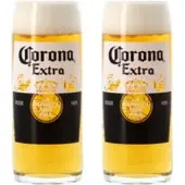 CORONA 2 x Bierglas 33cl