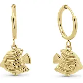 CO88 Collection 8CE-70618 - – Oorbellen grote vis – goudkleurig