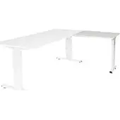 Schaffenburg Linesto Plus Bureau-uitbreiding Rechthoekig T-Voet 800 (B) x 600 (D) x 655 (H) mm Melamine