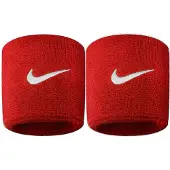 Nike Swoosh Polsband (Set van 2) (Scharlaken/Wit)
