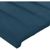 vidaXL Hoofdbord 90x5x78/88 cm fluweel donkerblauw