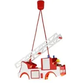 Elobra Kinderkamer hanglamp Fred, dimbaar, rood, Kinderkamer, Hout, hanglamp