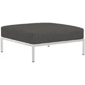 Houe Voetenbank Level 2 Ottoman Dark Grey Muted White