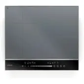 Klarstein DualTone Hybride inductiekookplaat - 4-zones inductiekookplaat, 7200 W, Flex-zone & booster, Schuifregelaar, Timer, Warmhoudfunctie, Aluminium frame, Zilver, 60 cm design