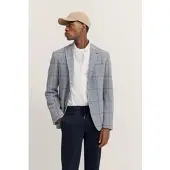 Bugatti Herren Jas met ruitjespatroon