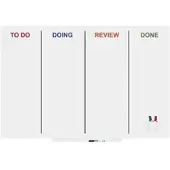 Rocada whiteboard - Skinagile - 100 x 150cm - wit gelakt - RO-6421AG