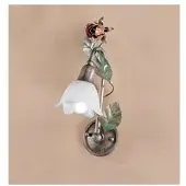 KÖGL Wandlamp ROSAIO, dimbaar, brons / oud-messing, Woon-/ Eetkamer, metaal, Florentijns, Wandlamp
