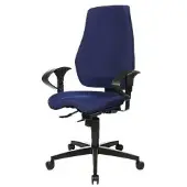 Realspace Eiger Bureaustoel Synchroonmechanisme Stof 2D armleuning In hoogte verstelbare zitting Blauw 110 kg