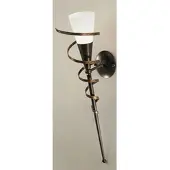 KÖGL Wandfakkel BONITO, dimbaar, zwart, Woon-/ Eetkamer, metaal, Landelijk, Wandlamp