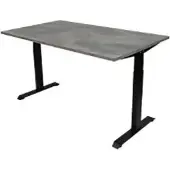 Euroseats Bureau Rechthoekig Oxyd Beton T-Voet 1.600 (B) x 800 (D) x 865 (H) mm Metaal