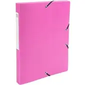 Exacompta Archiefdoos 59604E Roze Polypropyleen 25 x 33 cm 4 Stuks